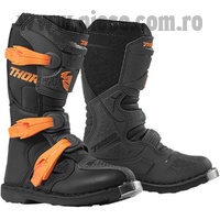Cizme (boots) copii Enduro - ATV Thor model Blitz XP S9Y culoare: negru/portocaliu - marime 34